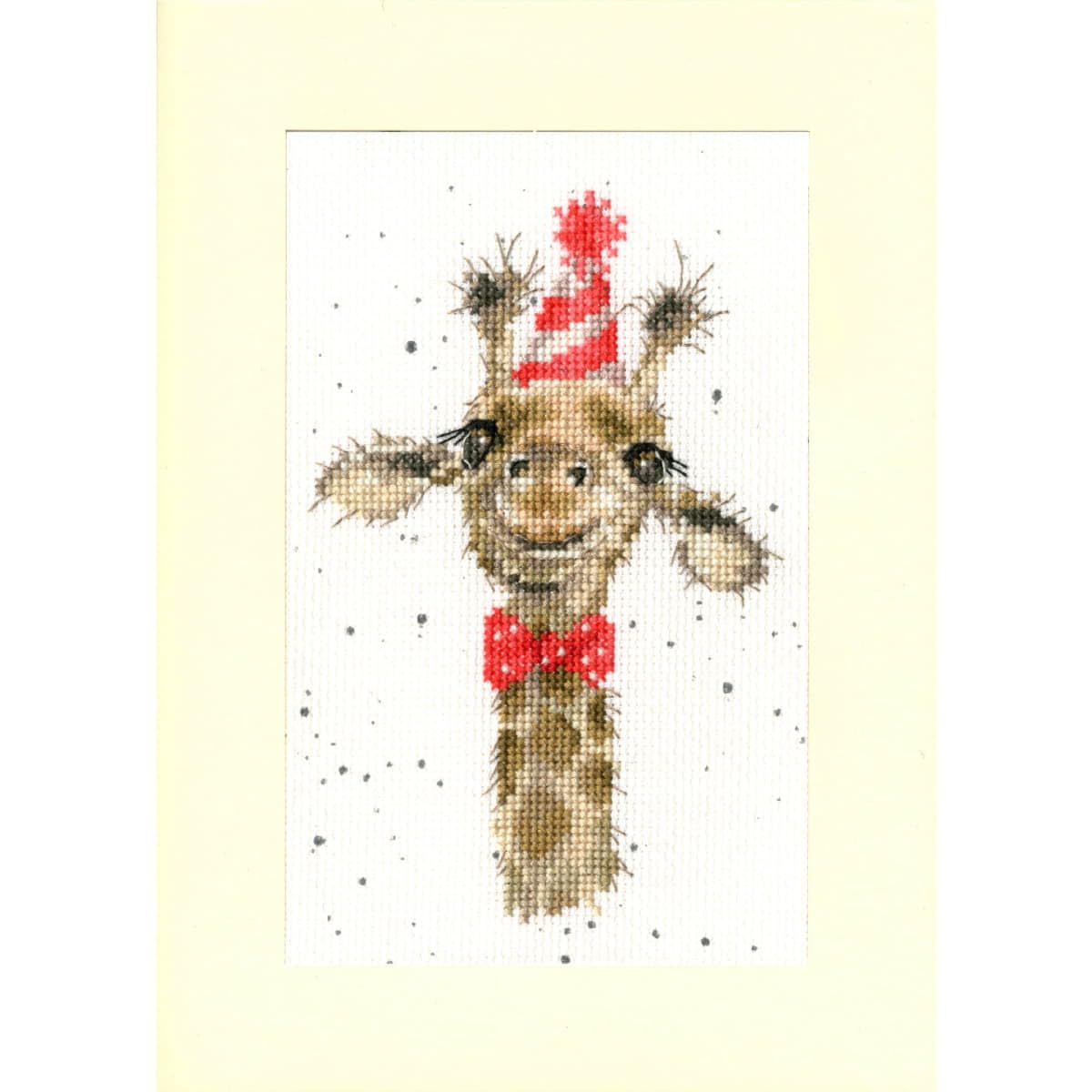 Bothy Threads Multi 'I'm Just Here For The Cake' Counted Cross Stitch Card Kit