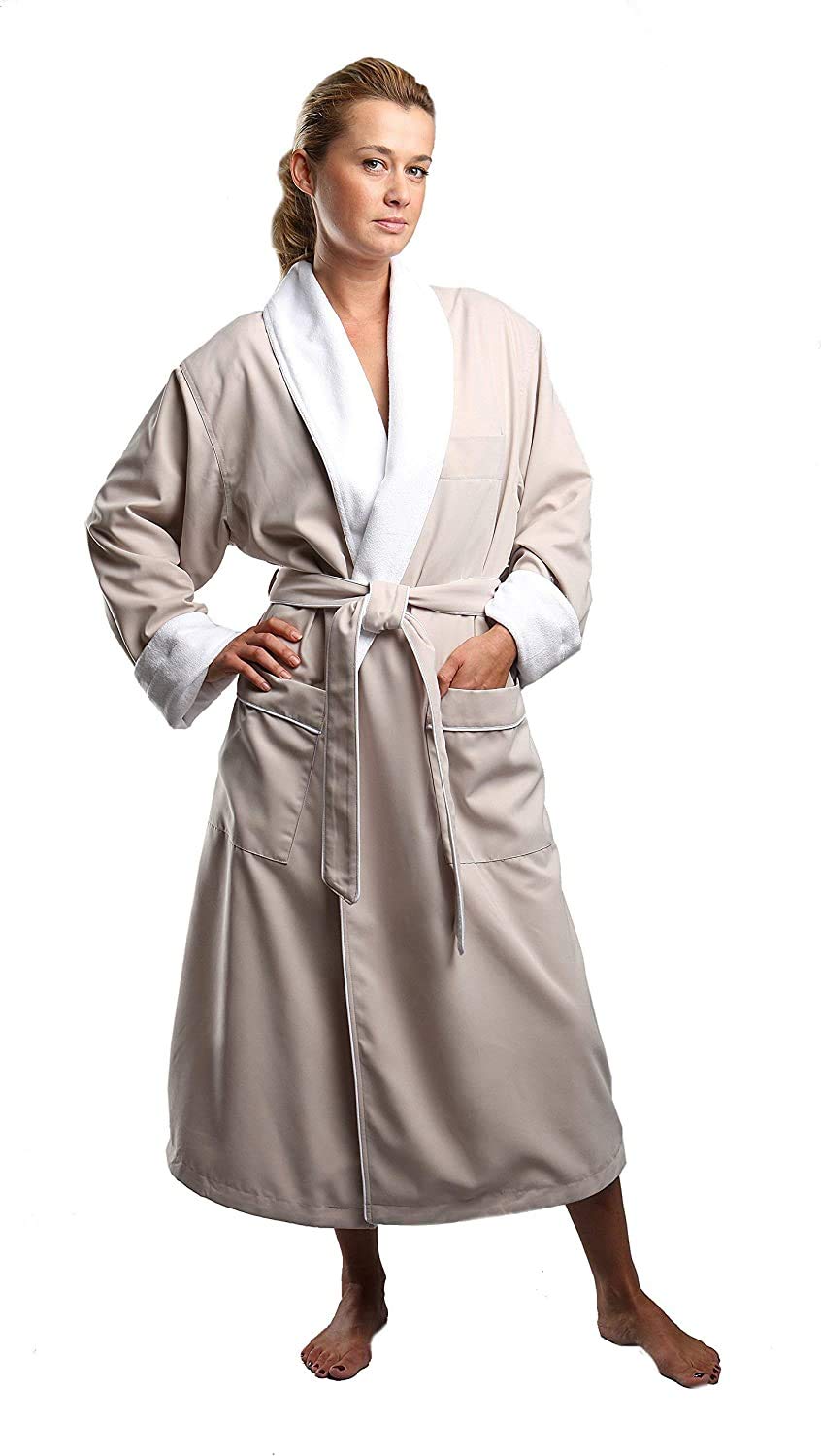 MONARCHwomens Terry Lined Microfiber Bathrobe for Women Bathrobe for Women (pack of 1)