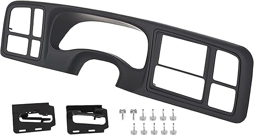 HECASA Kit de tablero de camión doble DIN compatible con 1999-2002 GM de tamaño completo para camiones SUV Silverado Sierra de repuesto para