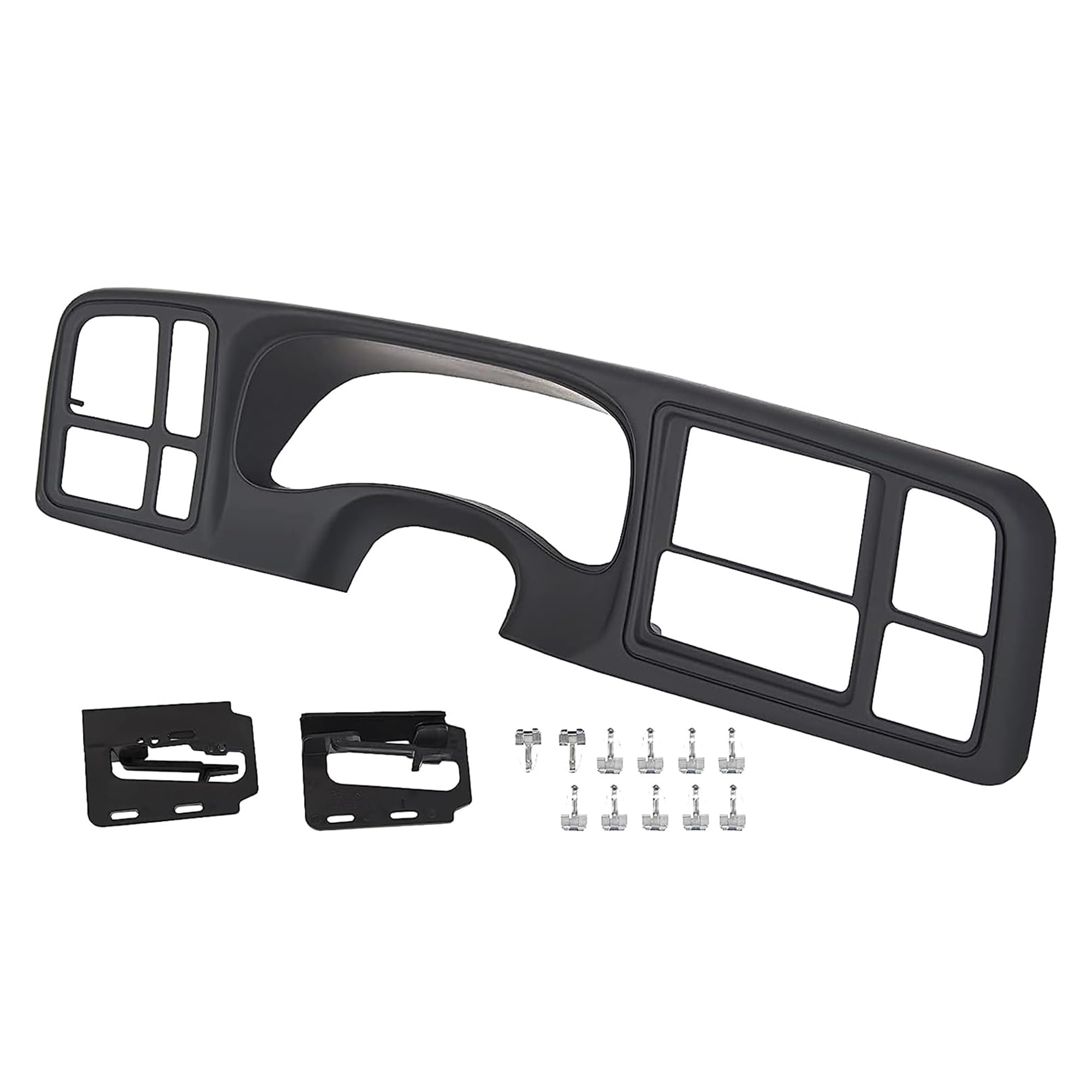 HECASA Double Din Truck Dash Kit Compatible with 1999-2002 GM Full-Size Trucks SUV's Silverado Sierra Car Stereo Radio Replacement for 15731974 15772850 (Matte Black)