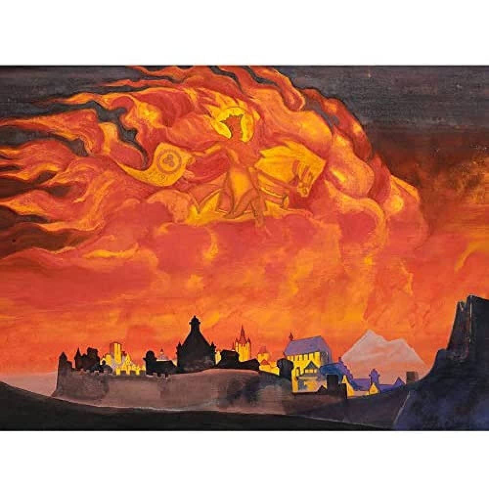 Roerich Saint Sophia Almighty Wisdom Symbolism Painting Art Print Canvas Premium Wall Decor Poster Mural