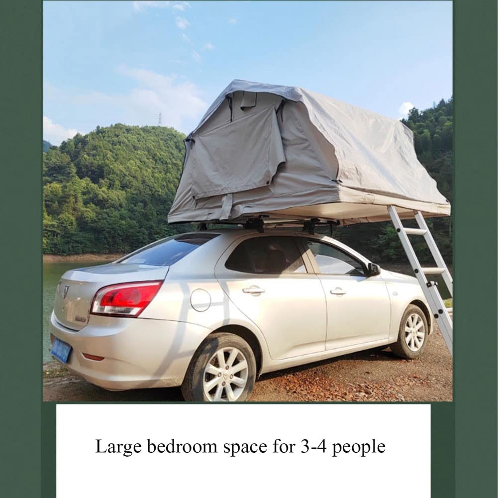 HYQHYX Tente Voiture 00 Tente de Toit de Voiture, Tente de Toit de Camping Camion SUV avec échelle, Grand Espace extérieur imperméable et Respirant