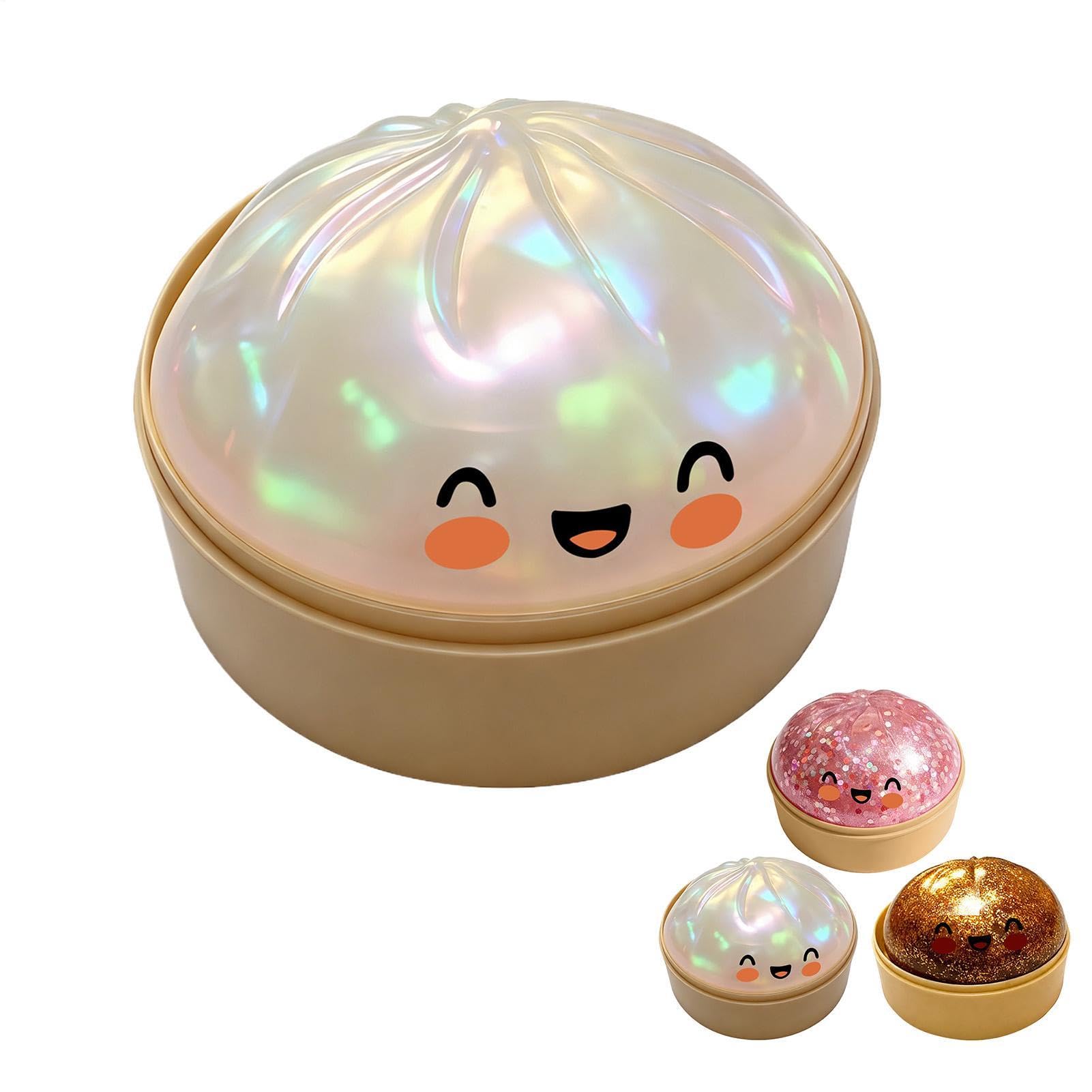 Dumplings Squishs, Juguete Sensorial Bao Dumpling Glitter Dumpling Squish Box, Relief Fidget, Juguete Sensorial De Bola De Masa Gigante con Purpurina para Niños Y Adultos — view 10