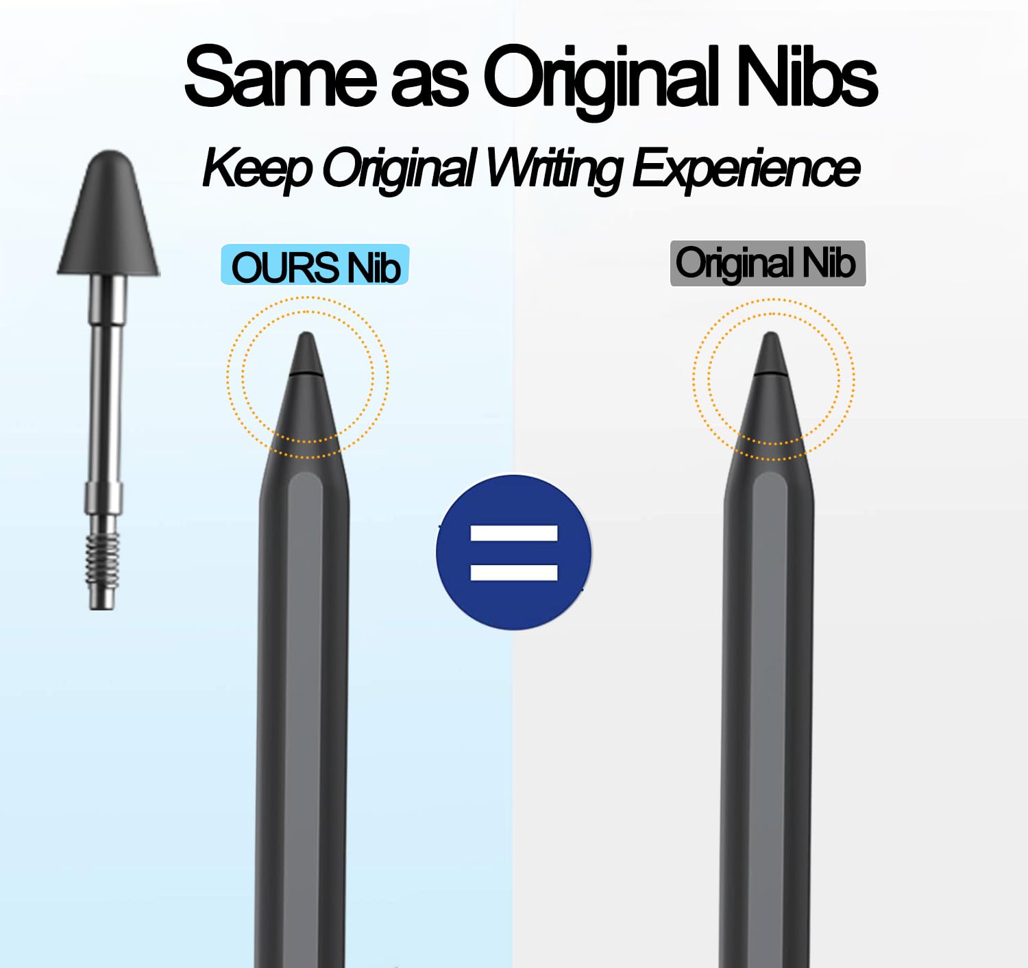 Punte di Ricambio Originali per Lenovo Tab Pen Plus/Pro 5 Pezzi Nero