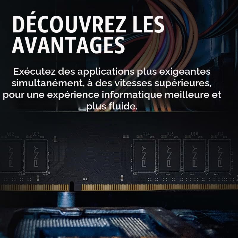 PNY Performance 8Go DDR5 3200MHz Mémoire PC Fixe