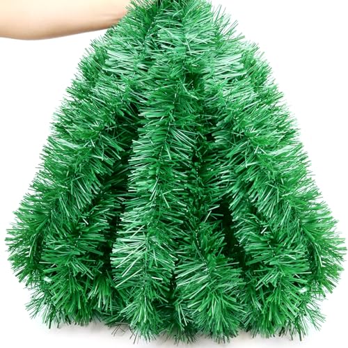 Lametta Girlande Weihnachtsgirlande, 10m Glänzende Weihnachtsbaum...