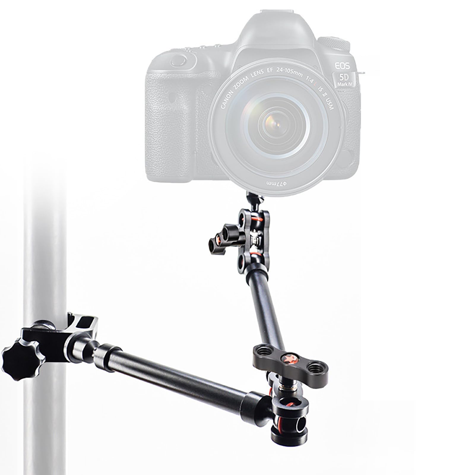 NEWFUN Magic Arm, Braccio Magico, Treppiede da Tavolo Regolabile con Treppiede da Tavolo con Staffa a Braccio Articolato per Fotocamera con Adattatore a Vite da 1/4"a 3/8"