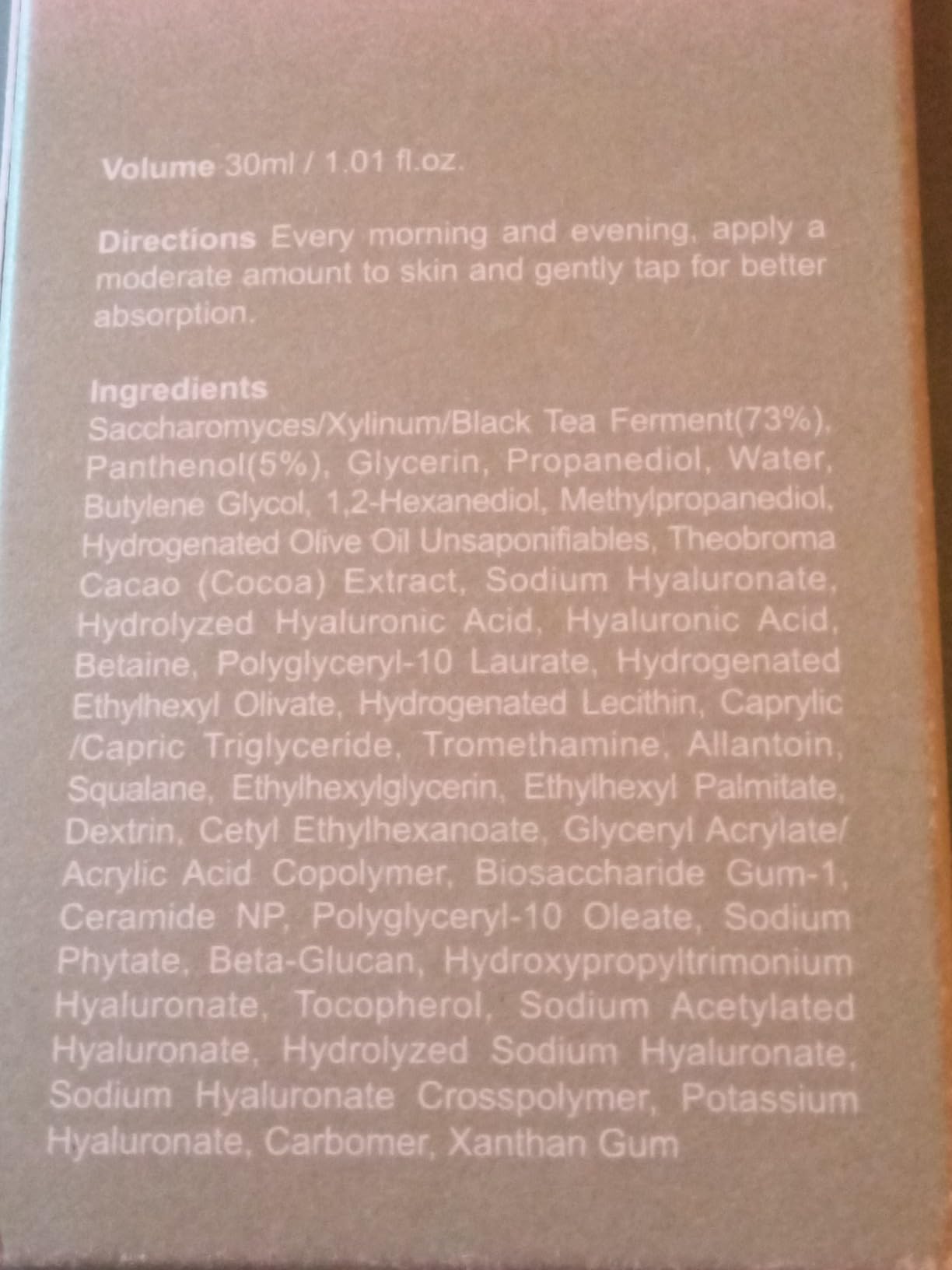 KAINE Kombu Barrier Ampoule | Moisturizing Serum with 73% Fermented Kombucha, 5% Panthenol, and Ceramide for Hydration and Skin Barrier Care, Korean Skin Care, 30mL/1.01 fl oz