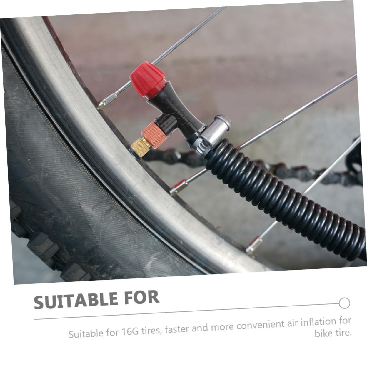 SOIMISS 4 Stück Reifenfüllventil mit Gewinde Inflator Kopf für Fahrräder Kompatibel mit Amerikanischen und Französischen Adaptern Langlebig Leicht und Kompakt für Mountainbikes und