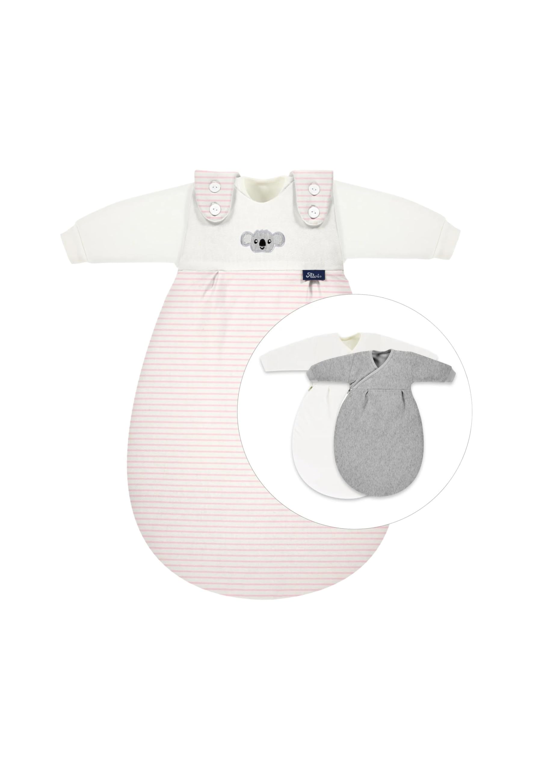 Alvi Baby Mäxchen 3tlg. ringlets koala rose/Alvi Außensack & zwei Alvi Innensäcke/Ganzjahresschlafsack mitwachsend