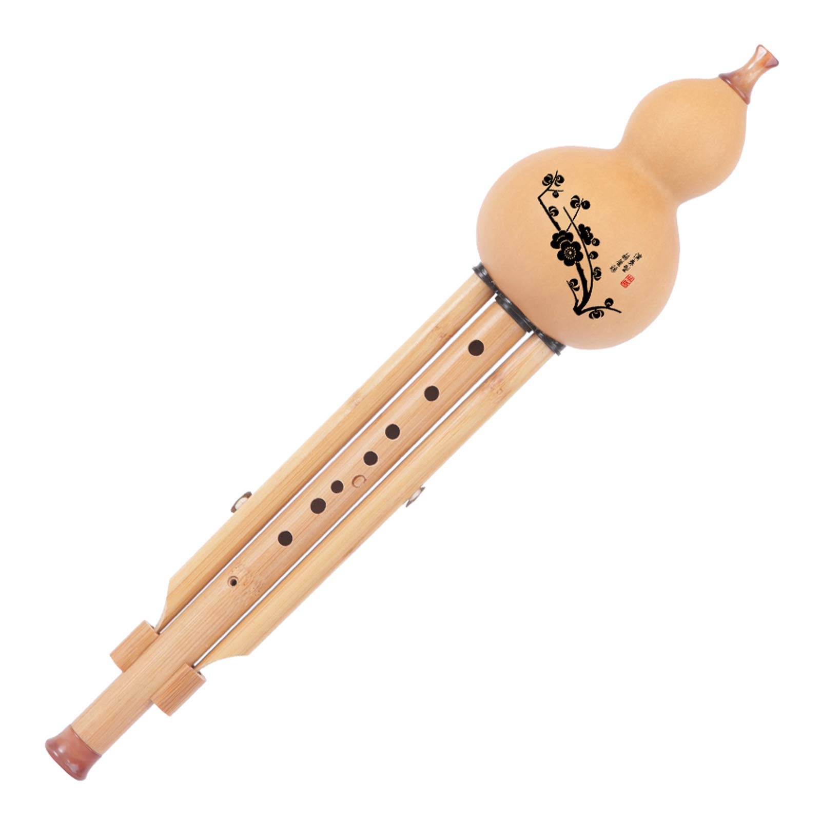 HCZKIUJY Hulusi,Chinese Traditional Gourd Silk Musical Instrument (B Key)