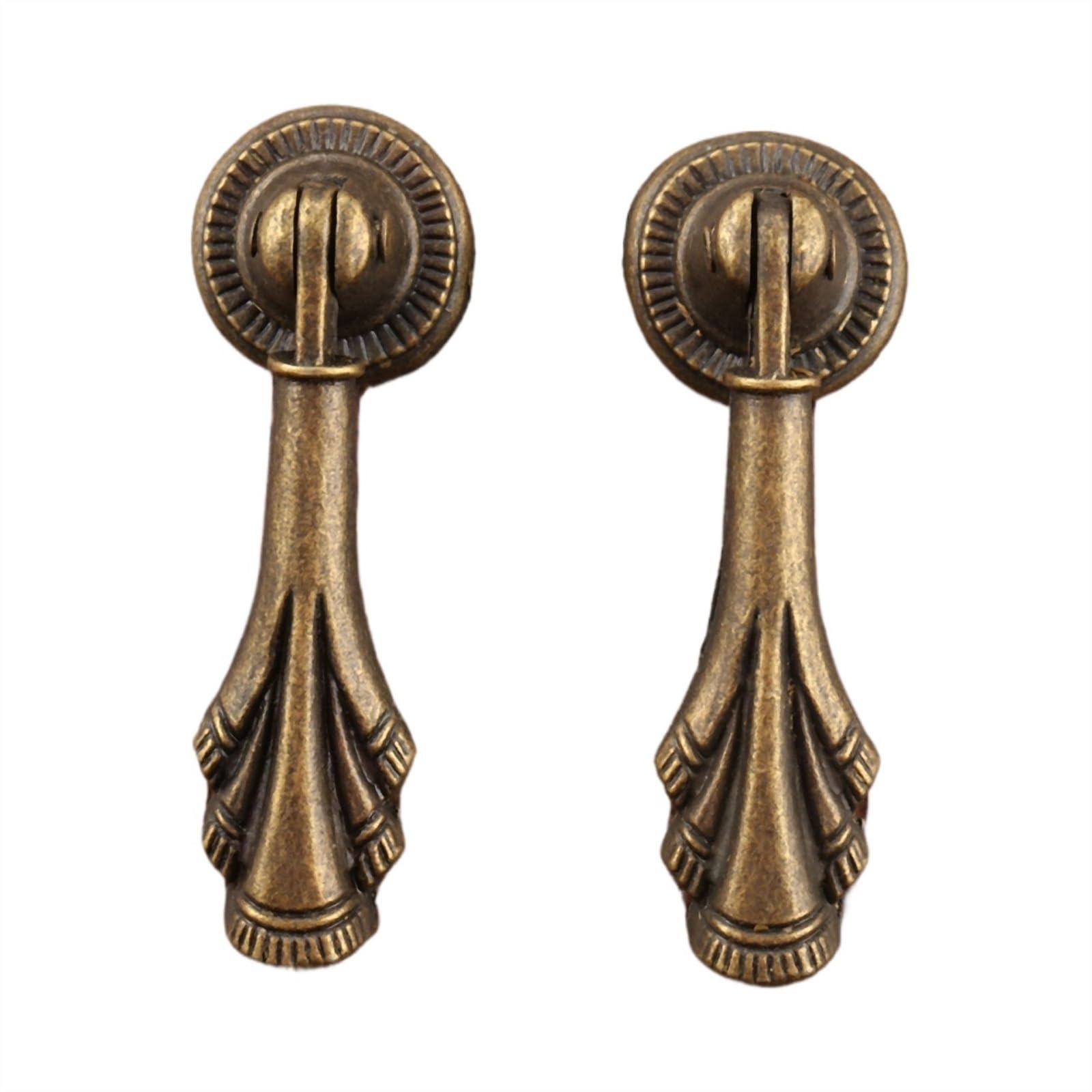 Poignée de meuble en bronze 18x55mm boutons de tiroir armoire de cuisine x2