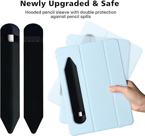 Miniatura 6 de Soporte para lápices compatible con Apple Pencil (21 generación), funda de piel elástica para lápiz capacitivo, accesorios con funda adhesiva para