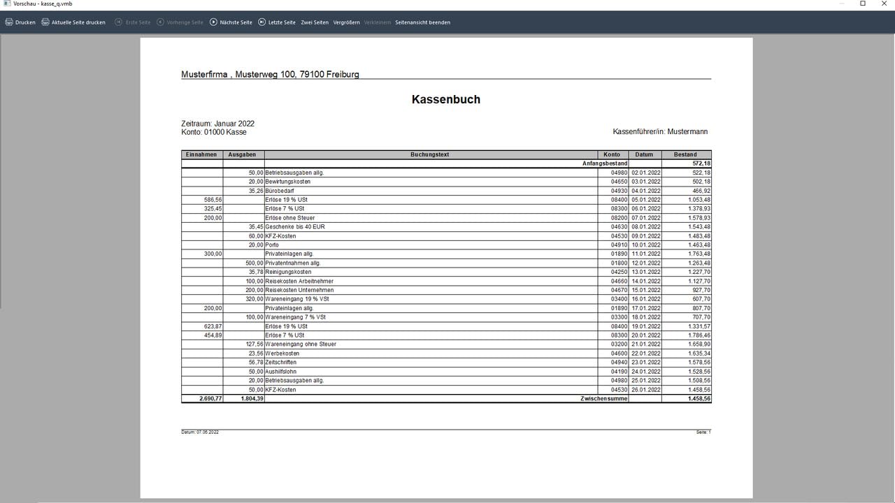 Kassenbuch 2026 Download Jahresversion 365 Tage PC Aktivierungscode per Email