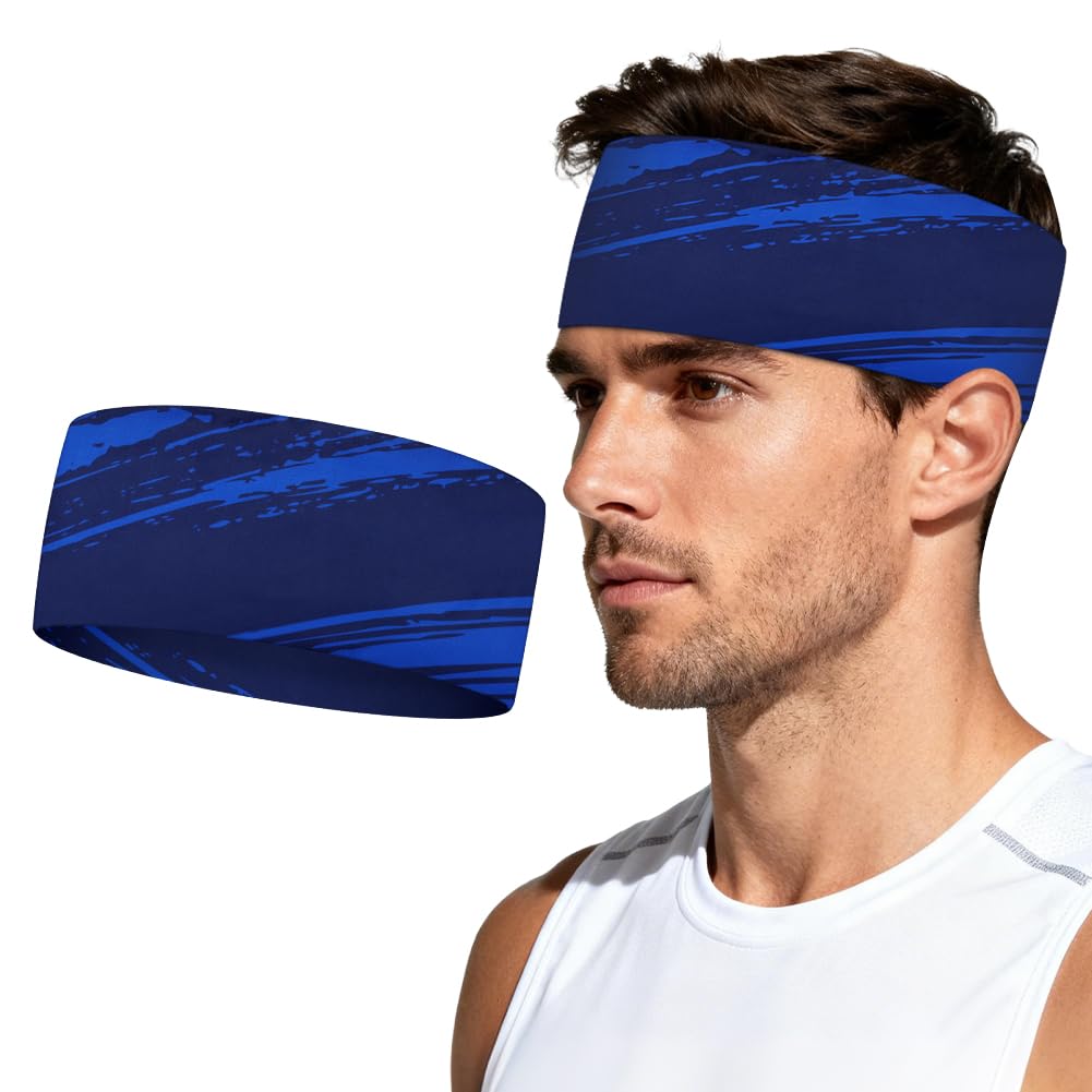 AUYAO Sportowa opaska do włosów, opaska na głowę, unisex sportowa opaska do włosów, miękka szybkoschnąca, oddychająca i wygodna, bieganie, siłownia