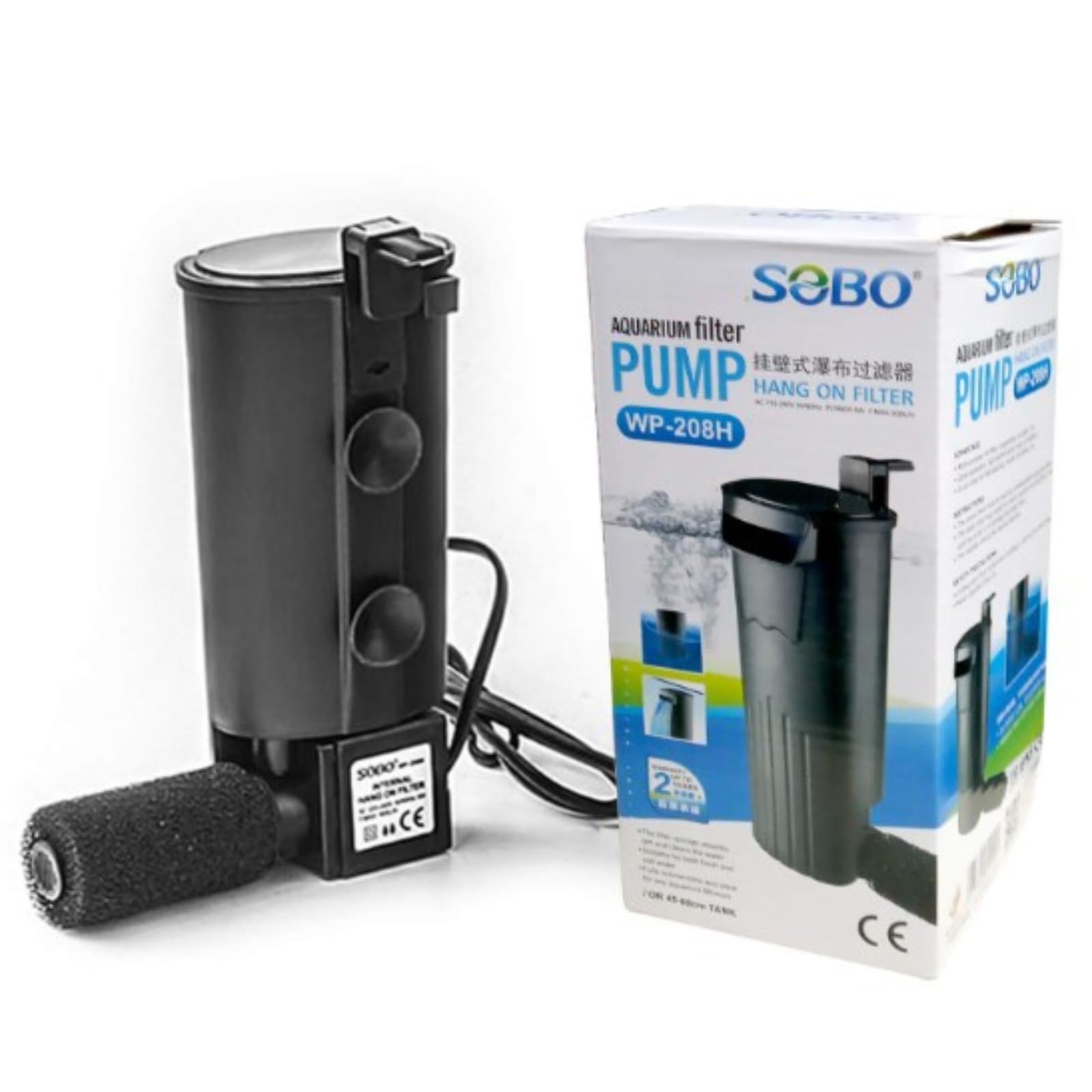 SOBO WP-208H Low Water Level Hanging Filter Pump – Quiet Waterfall Circulation for Turtle, Reptile, Frog, Shrimp, Betta Tanks (3-20 Gallon), Biochemical Purifier for TERRARIUMS & Aquariums (B0DG5WX4R8) Amazon Price History, Amazon Price Tracker