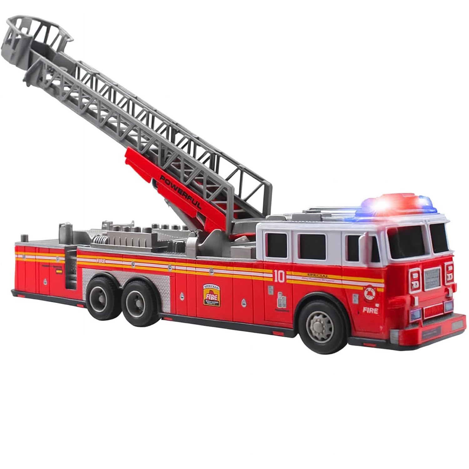 Remote Control Fire Truck – Premium Battery-Powered RC Fire Engine Toy with Flashing Lights, Realistic Sirens, Extendable Ladder – Perfect Toy Gift for Toddlers, Kids & Fire Truck Toy Enthusiasts