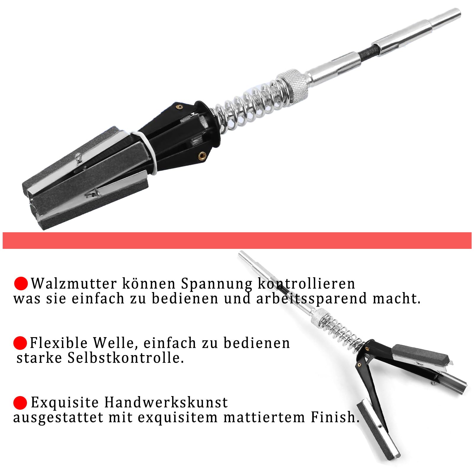 GERUI Dispositivo a cilindro Hon, 3 ganasce per lucidatura, spazzola regolabile 19-64 mm, cilindro freno auto, tubo, foro, utensile levigatura, ricambio auto, camion