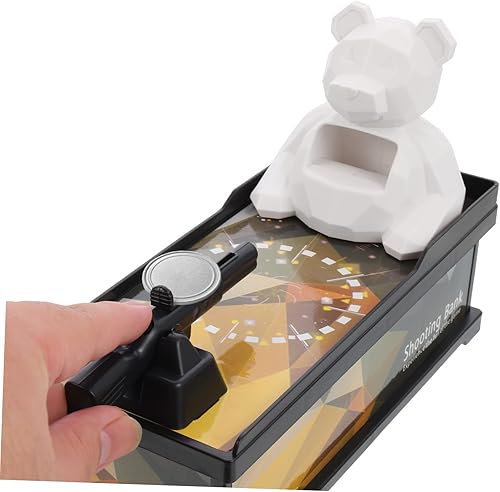 Miniatura 5 de Garneck 4 piezas de oso de disparo, alcancía para niños, decoración de escritorio, bonita alcancía, banco de dinero, tarro de ahorro para niños,