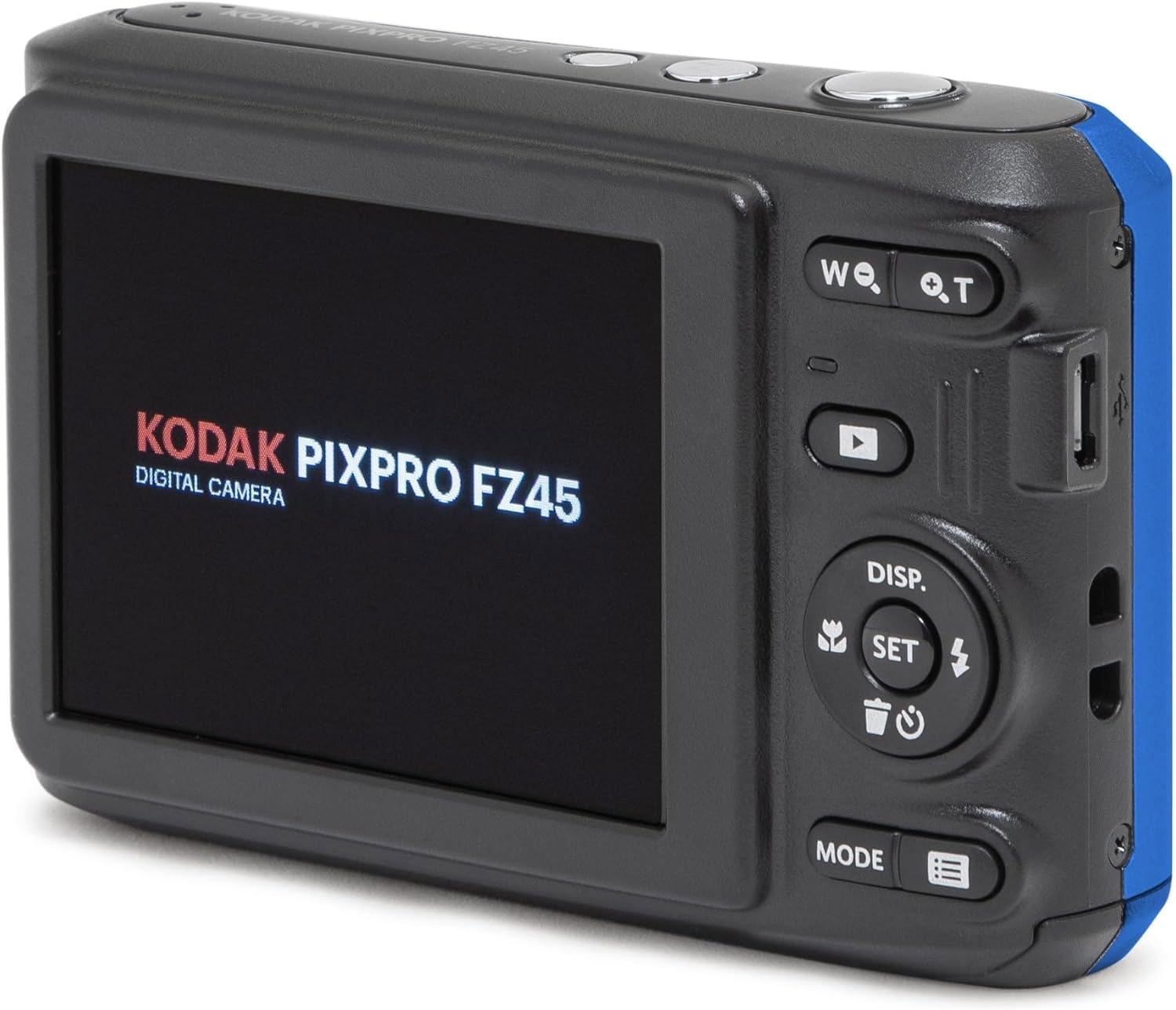 Kodak PIXPRO FZ45 Digital Camera (Blue) Bundle with 32GB Class 10 SDHC Memory Card, Kodak AA Xtralife Batteries (4-Pack) and Clikoze Lens Cloth — view 2