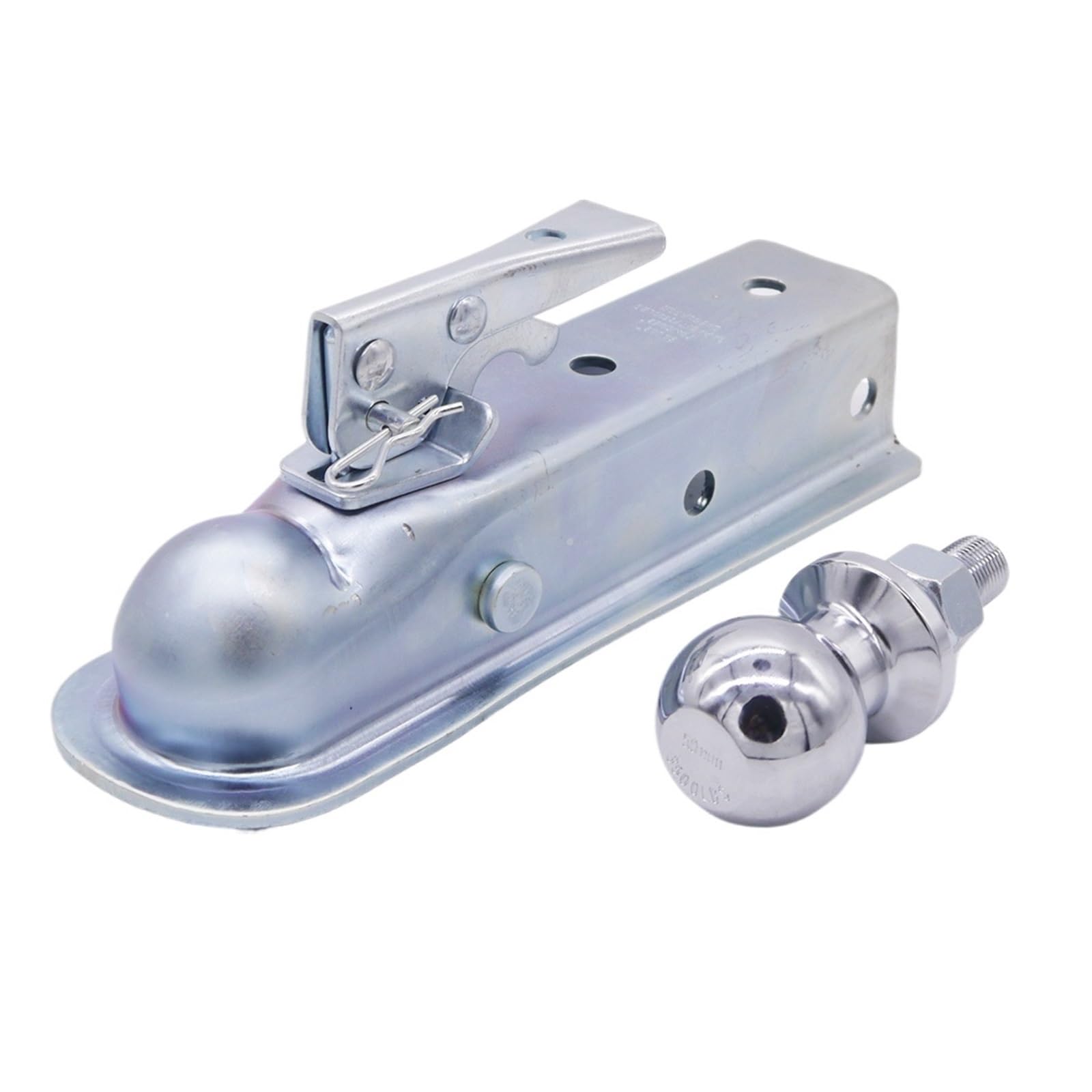 Juego Completo de acoplador de Remolque Recto de 2 "con Bola de Enganche de 2" de 50mm y Capacidad de Canal de 2 ", 3500 Libras, Apto for Piezas de Buggy de Carga ATV UTV Accesorios de Motocicleta