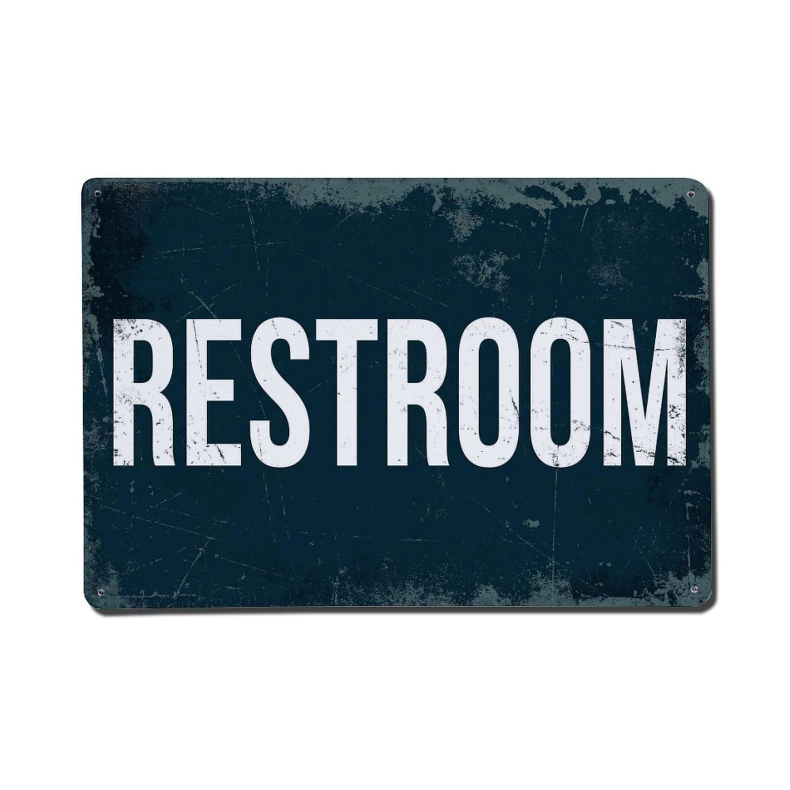 Vintage Restroom Metal Tin Sign Plaque Wall Decor for Cafe, Club Bar, Office, Garden Metal Poster 8x12Inch