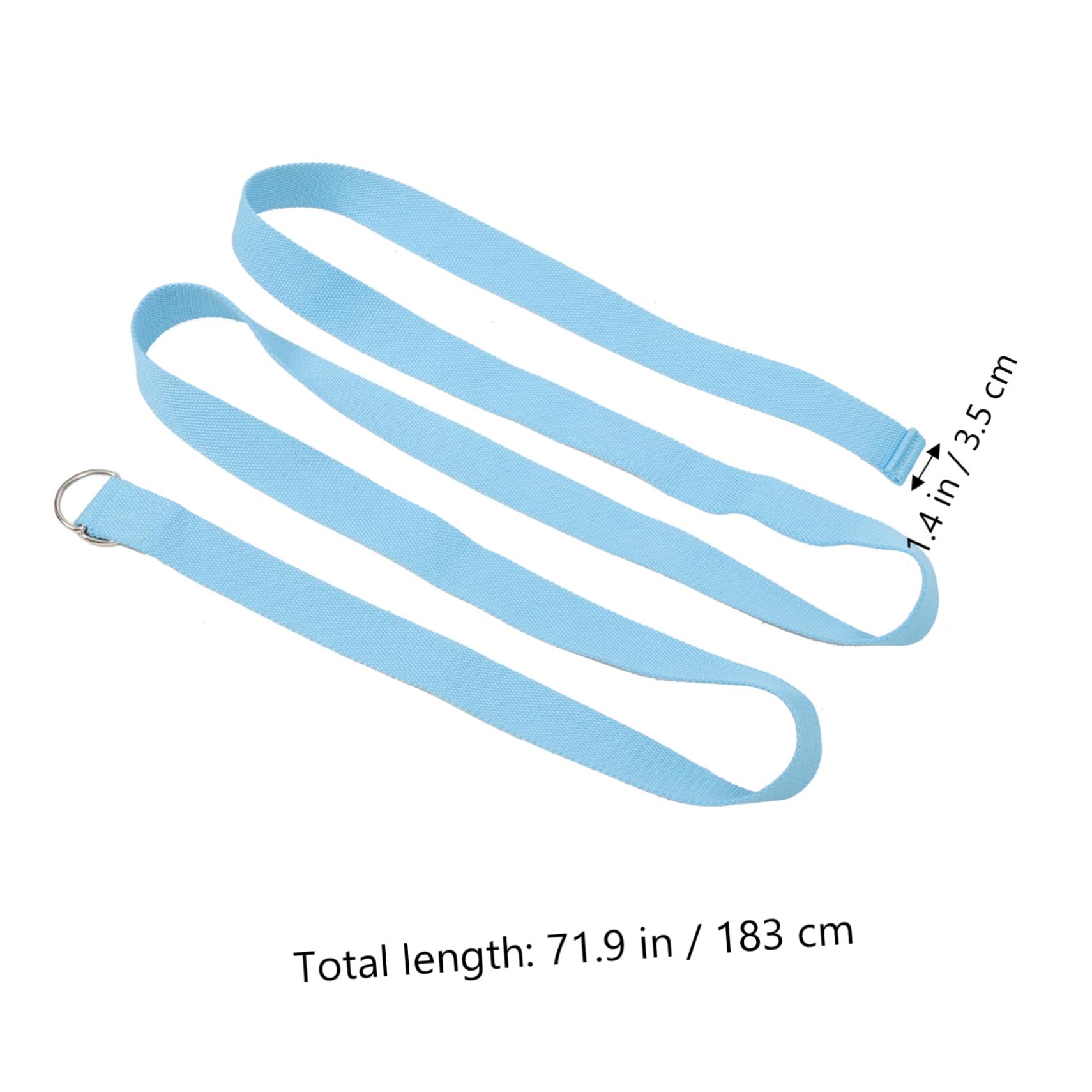 ibasenice Inelastic Stretching Yoga Band Household Yoga Strap Flexible Bands Made of Skin-friendly Polyester Super Portable