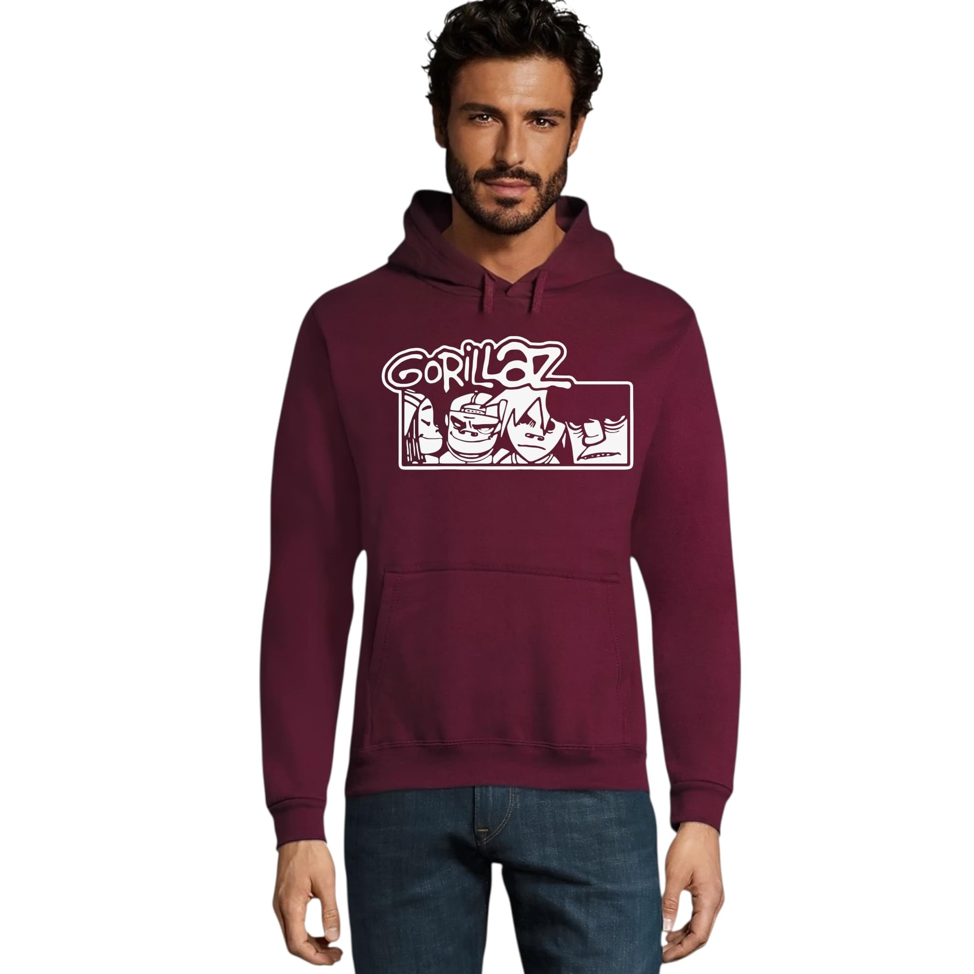 RadioStream Sudadera Capucha Gorillaz Rock Grupo Musical