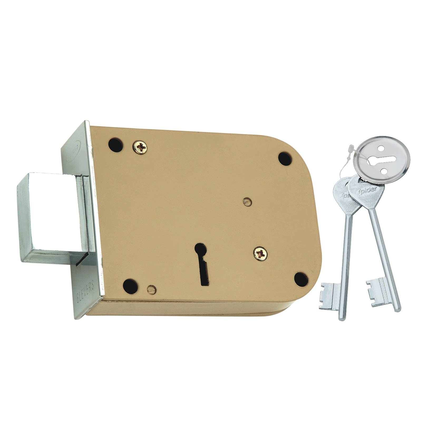 Spider Steel Side Door Lock Double Action Electro Coated Body & ss Cover (SDL1)