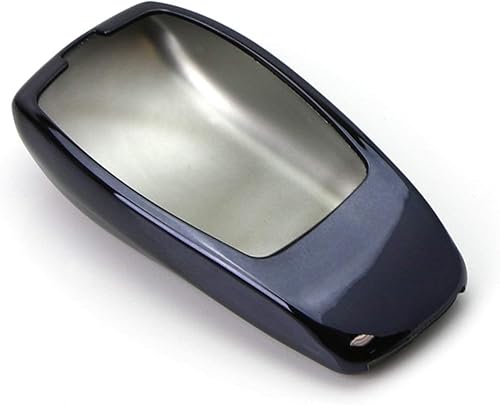 Miniatura 4 de iJDMTOY Funda protectora para llavero de TPU con acabado cromado negro compatible con Mercedes Clase E 2017 en adelante, Clase S 2018 en adelante,