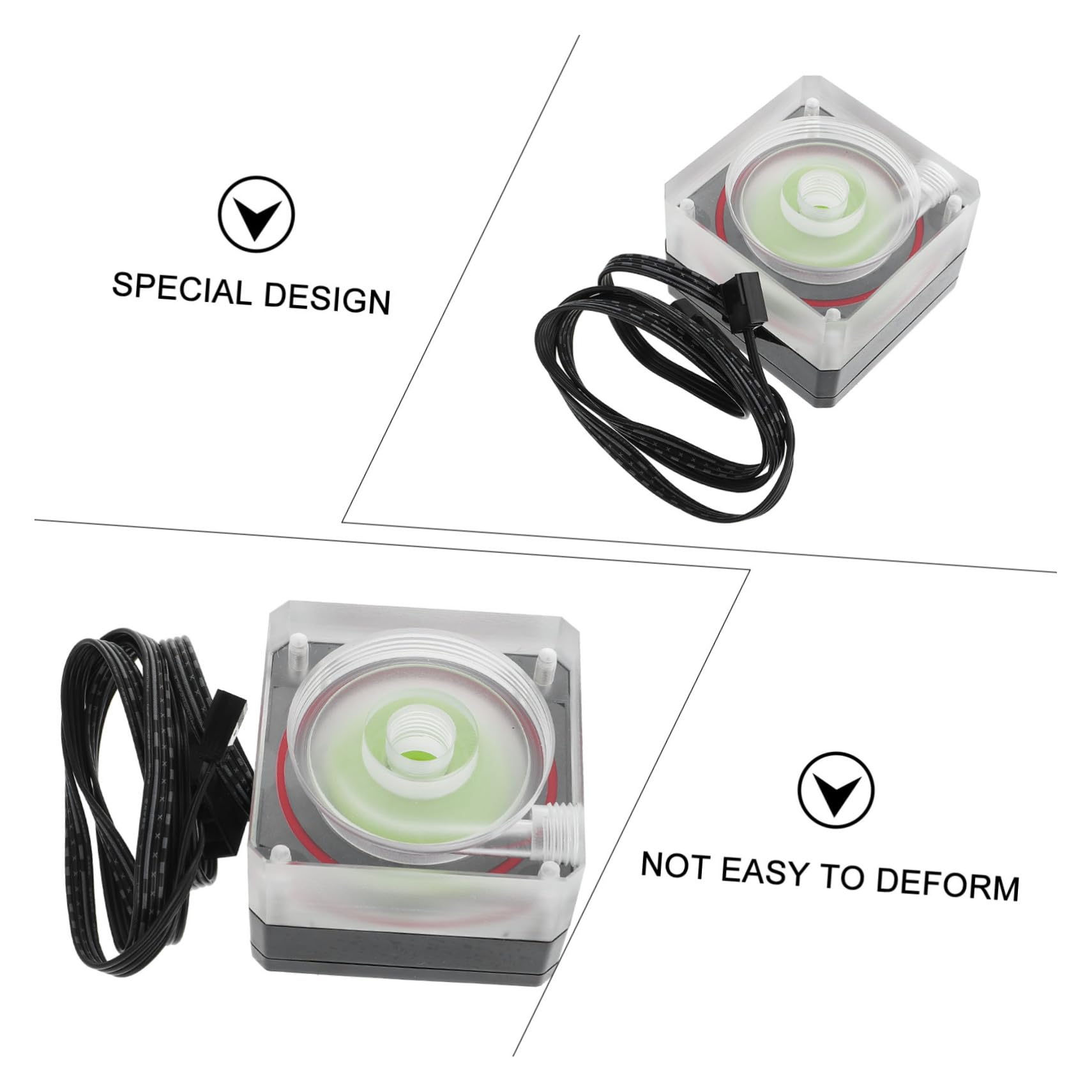 Kit de Refrigeración Líquida para PC con Bomba de Agua Flujo Mejorado Ruido Compatible con Sistemas de Enfriamiento por Agua para Ordenador