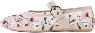 Ballet Flats Mesh Shoes for Women Mary Janes Flats