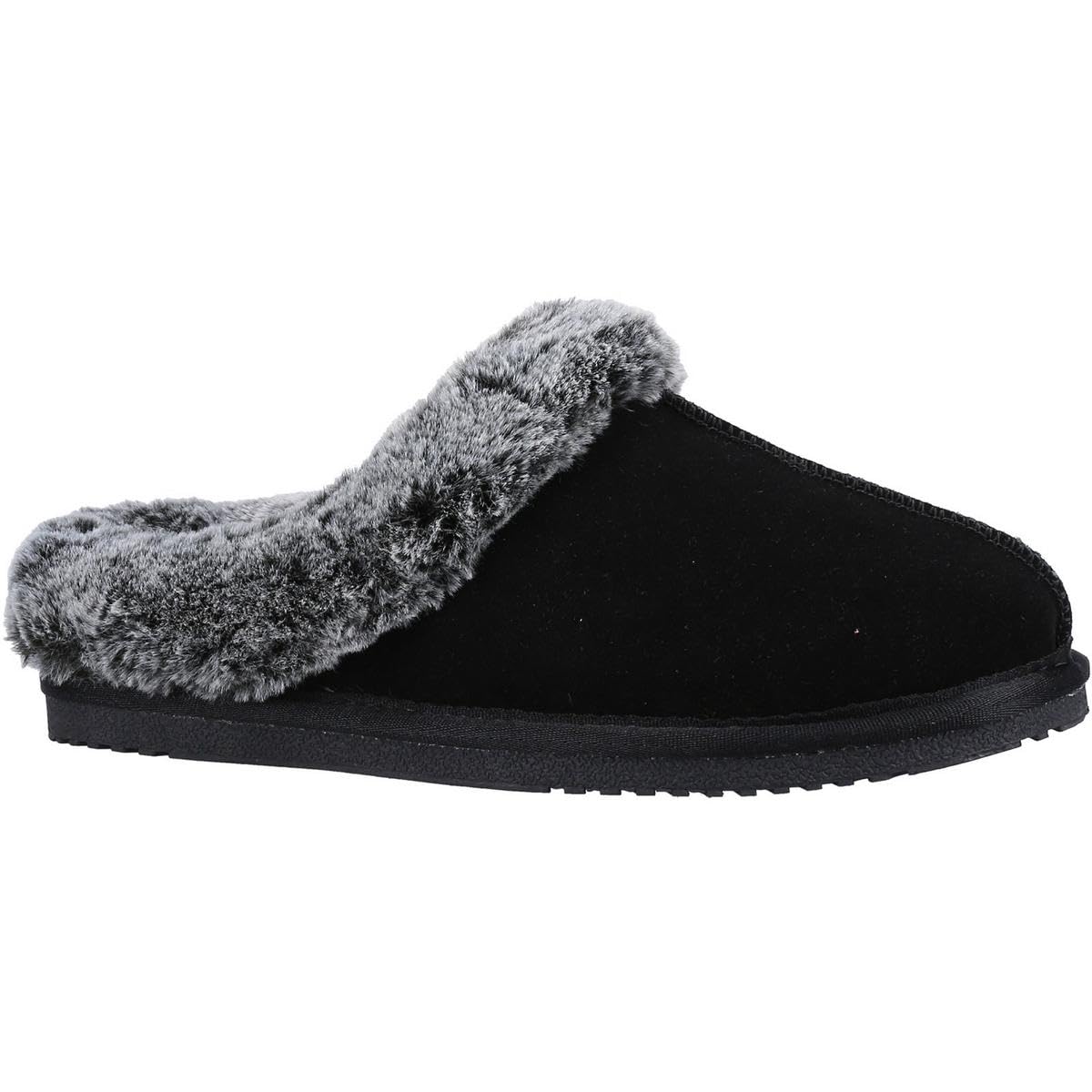 Hush Puppies (Black, 4 (Adults')) Womens Slippers Mule Amara Leather Black Uk Size