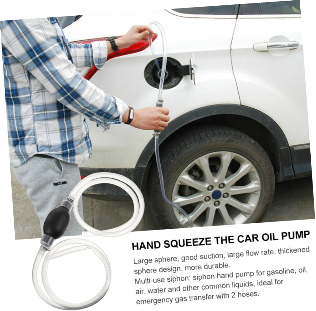 Hand Pump Manual Fuel Transfer Pump Portable Hose for Gasoline Oil Transfer Automotive Fluid Extraction Tool