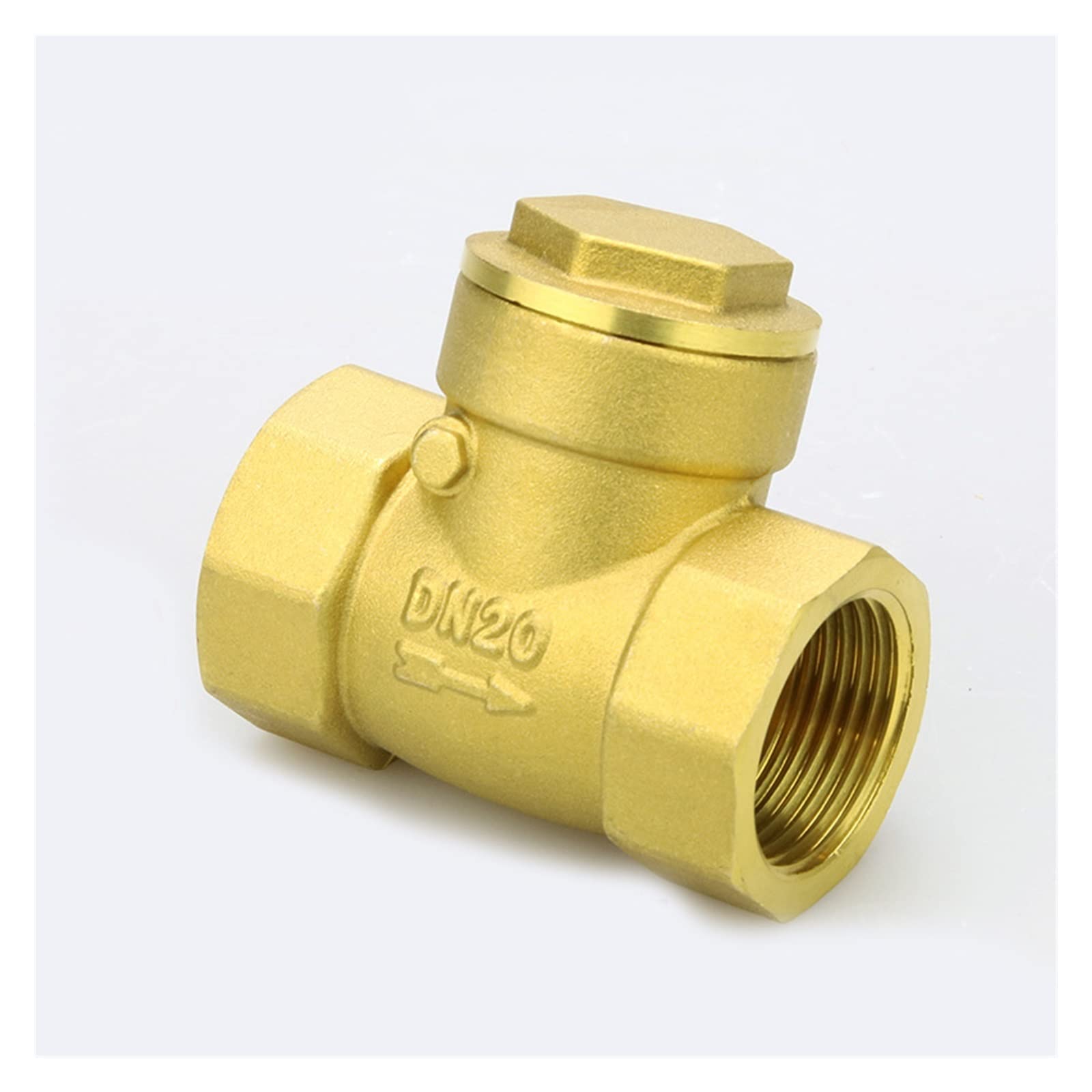 TREDSWQCV 1/2" 3/4" 1" 2" Horizontal Brass Wire Mouth Non-return Valve Female Thread Check(0.5 Inch)