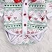 HOTONE Newborn Baby Girl Boy Snowflake Coat+Romper Playsuit Christmas Outfits Clothes (0-3 Months, White)