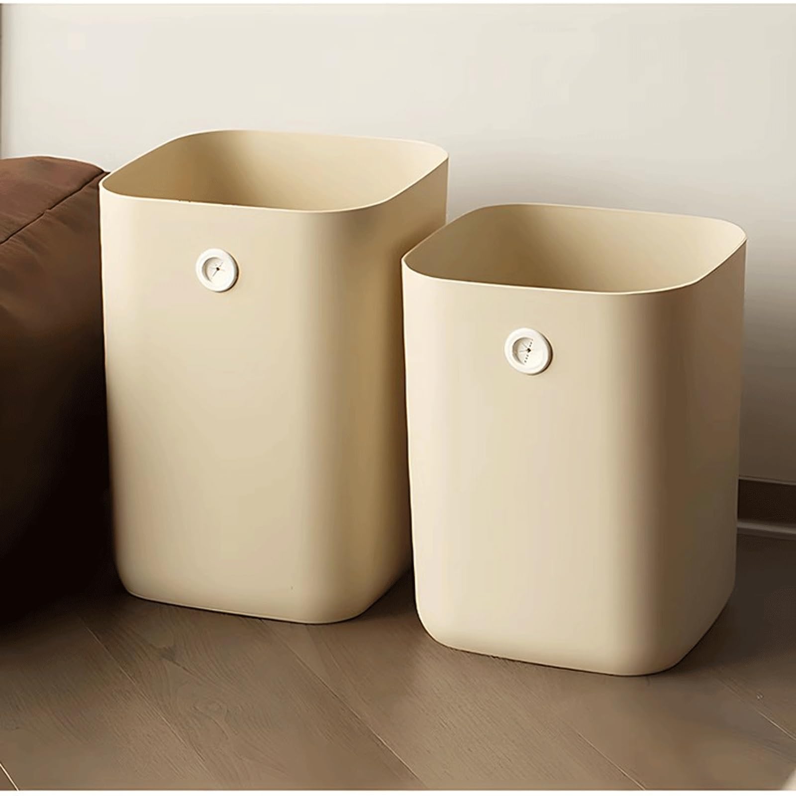 Cestino della spazzatura per uso domestico Soggiorno Cucina Bagno Camera da letto WC Ufficio Stoccaggio Barile Cilindro di stoccaggio Cestino carta rifiuti(Bianco,13L)