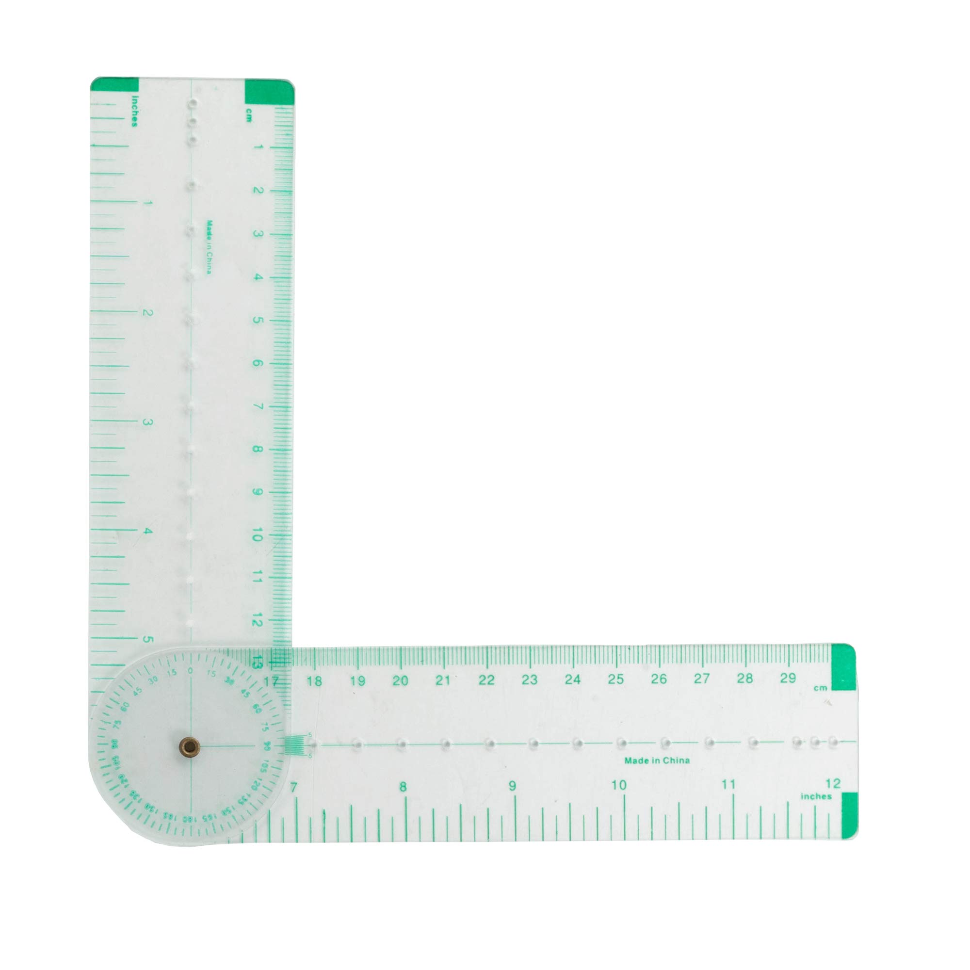 Clear Plastic Protractor - 8 Inch Ruler -13 Clear Plastic Protractor - 8 Inch Ruler -13
