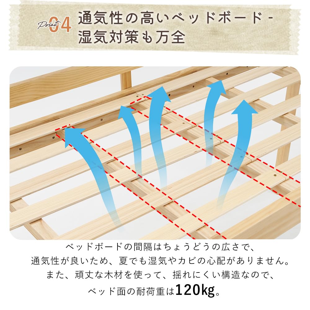 Amazon｜ロフトベッド 滑り台付き シングル ロータイプ 頑丈 天然木