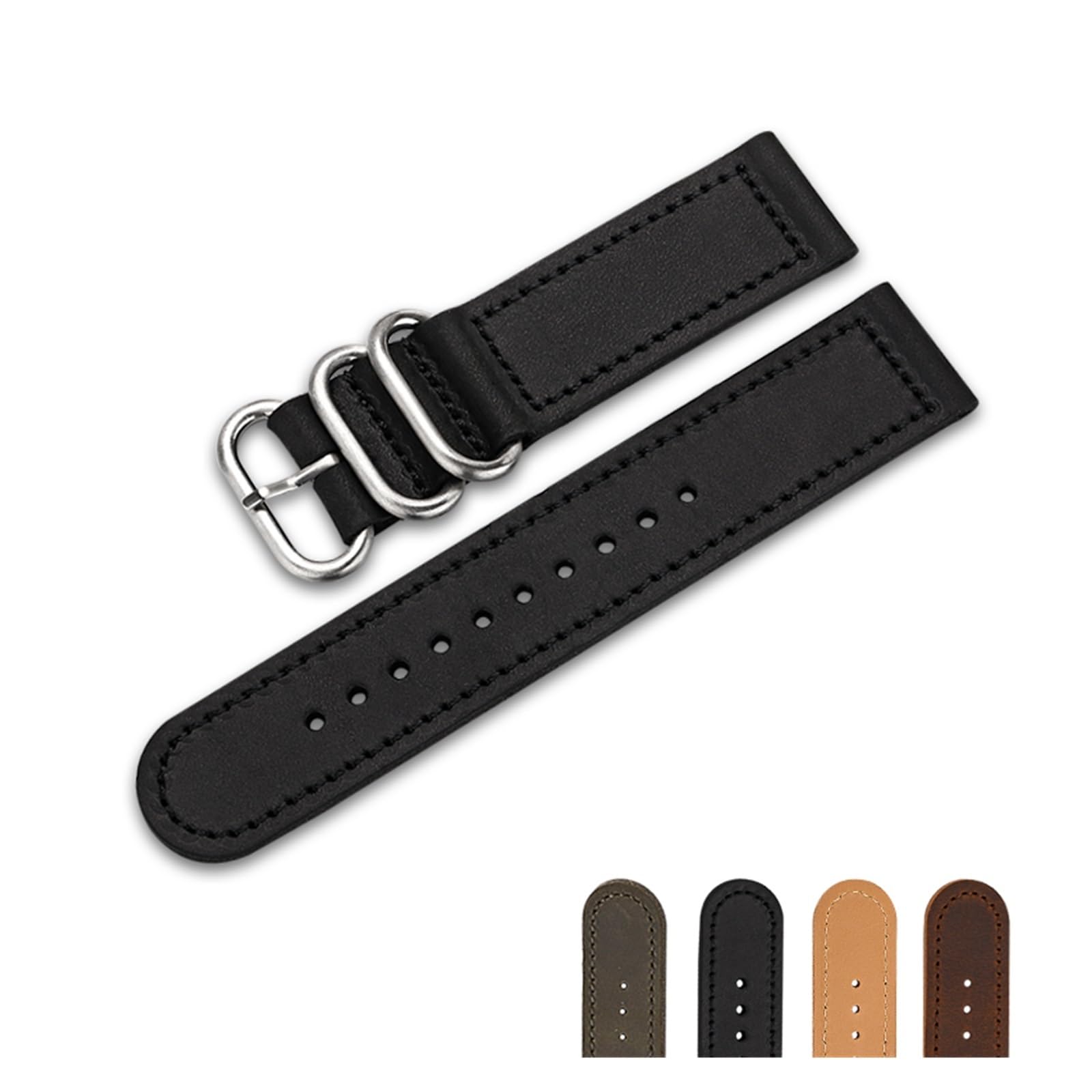 ハンドメイド腕時計バンド18㎜【栃木レザー】 Mサイズ Amazon | 日本製 最高峰の職人によるハンドメイド 18mm 栃木