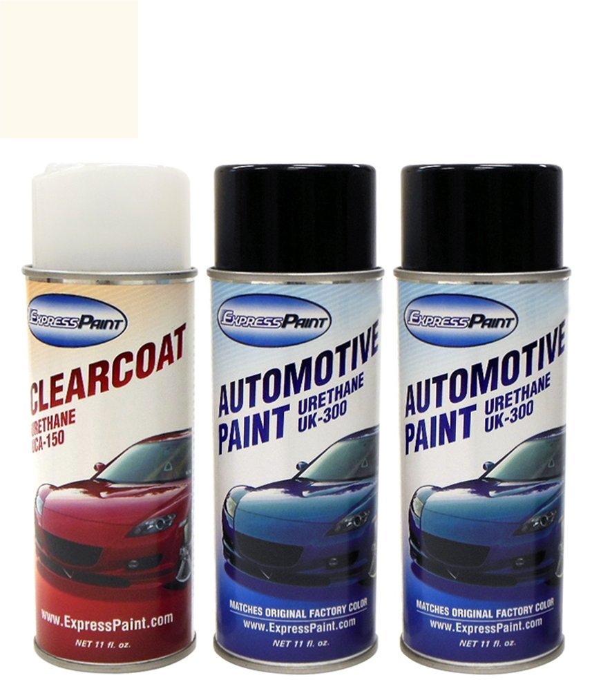 ColorRite Aerosol Automotive Touch-up Paint for Nissan Altima - Satin White Pearl Tri-coat QX3 - Color+Clearcoat Package