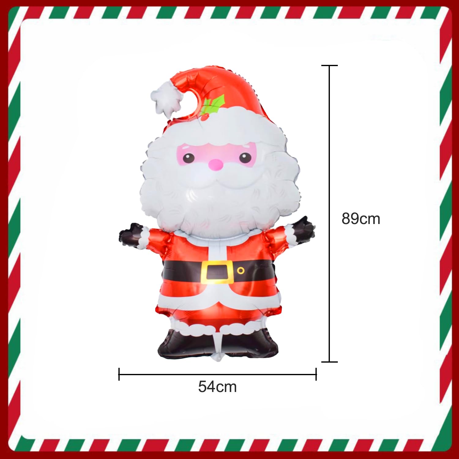 DVOFU 4Pieces Christmas Santa Shaped Foil Balloon Classic Holiday Balloons Hug Santa Claus Cute Xmas Party Decorations for Kids Photo Props - Image 2