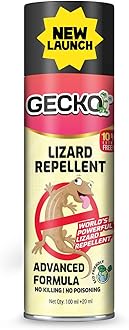 India's First Aerosol-Based Herbal Lizard Repellent Spray | Safe, Odourless & Eco-Friendly | Long-Lasting 60-Day Protection | Plant-Based Formula for Home Use | 120ml | FORMULATION 30X