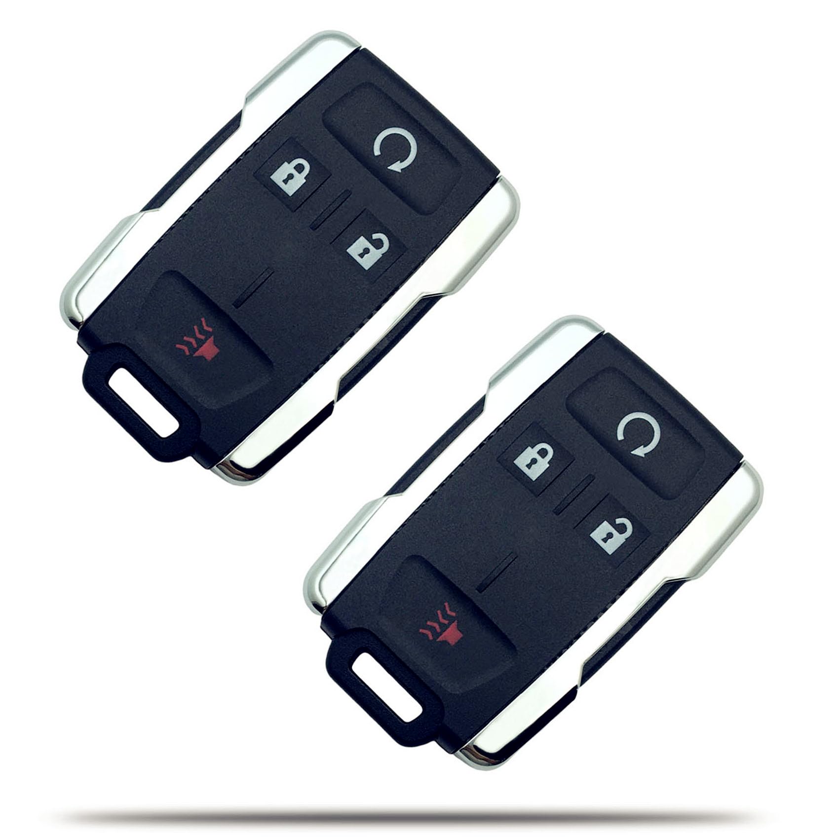 Key Fob Shell Case Replacement for Chevy Silverado Colorado GMC Sierra 1500 2500 3500 HD Canyon 2014-2021 4 Button Keyless Entry Remote Control Car