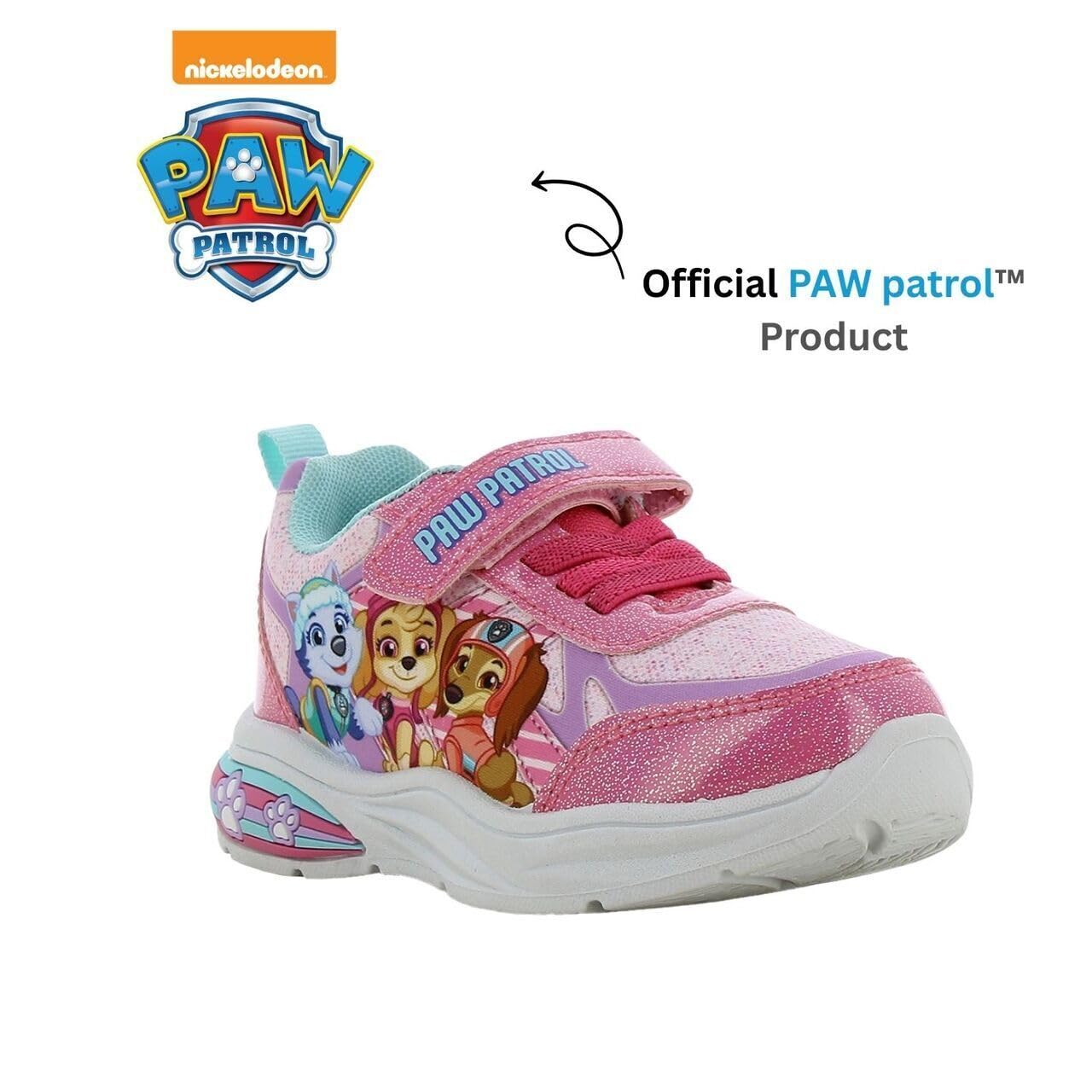 Leomil Paw Patrol Scarpe Bambina con Luci Sneakers | Scarpe da Ginnastica Bambina, Leggere e confortevoli, Perfette per la scuola e il tempo libero, Nickelodeon