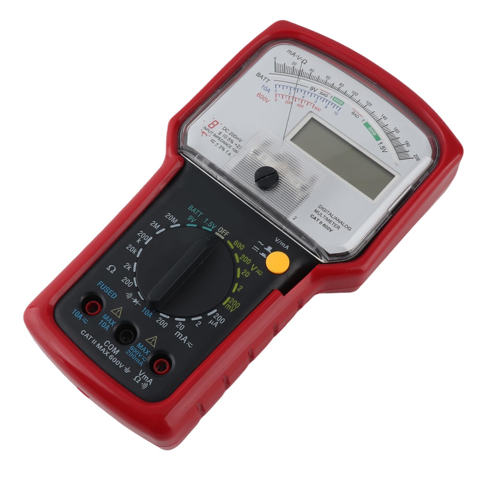 KT7030 Multimetro digitale analogico Alta sensibilità Tester elettrico multifunzione a doppio display ad alta precisione per elettricisti professionisti Ingegneri Appassionati di
