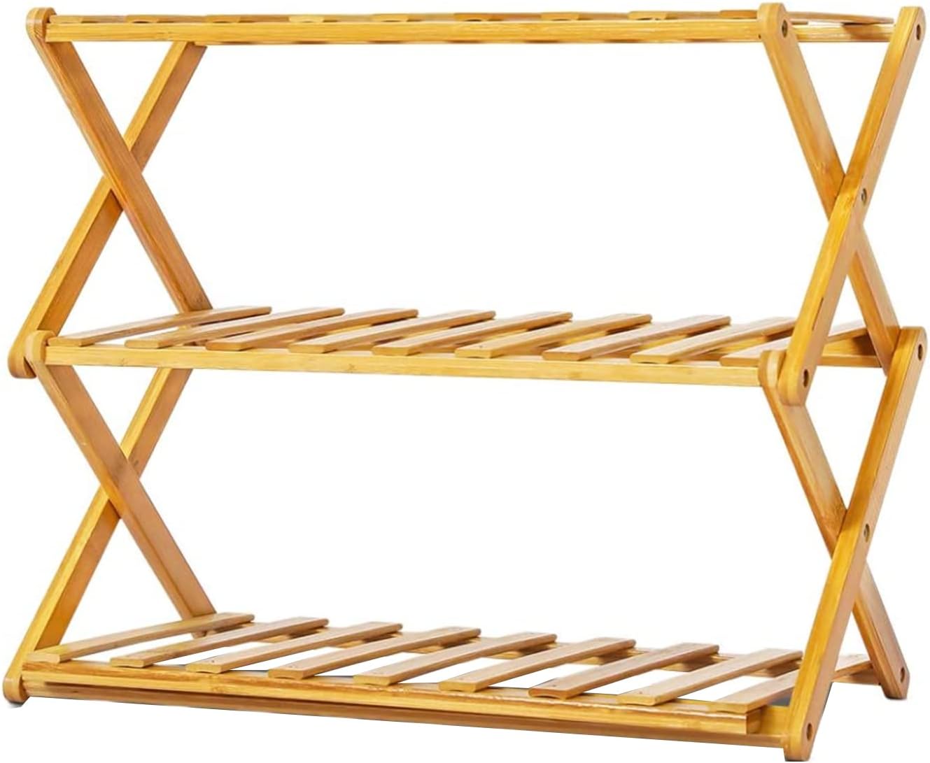 最大85 オフ 折りたたみ式竹靴ラック 3 4 5層ポータブル折りたたみ靴収納オーガナイザー ホーム廊下キッチンリビングルーム寝室バスルーム用省スペース収納棚 50cm Layers