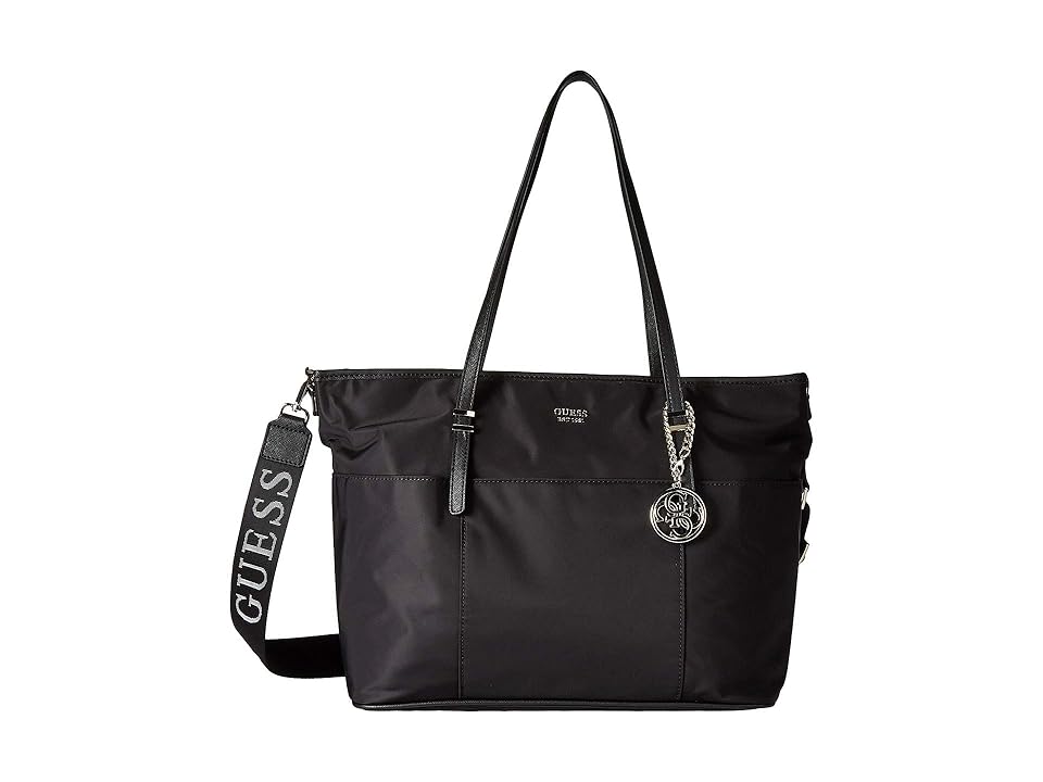 

GUESS Avila Strap Tote (Black) Backpack Bags