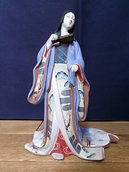 陶器製 日本人形風 置物 扇子付き 61e23Nw1uLL._AC_SY200_QL15_.jpg