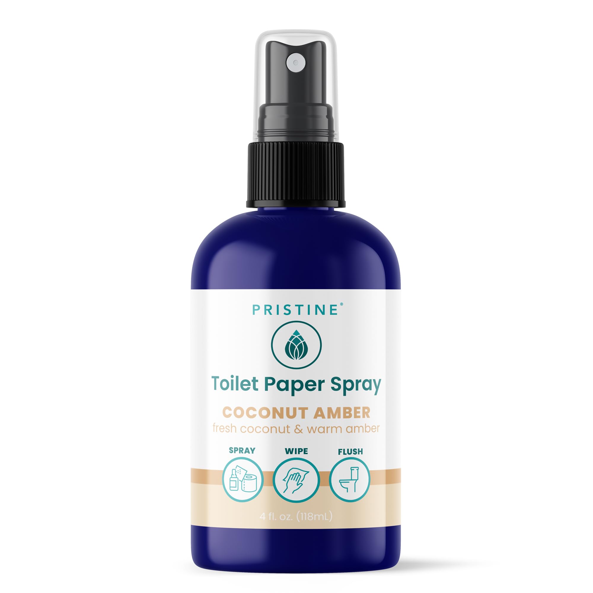 PRISTINE Aerosol para papel higiénico (como se vio en Shark Tank), toallitas de limpieza personal más naturales y alternativas a las toallitas húmedas desechables, aerosol para papel higiénico para cr
